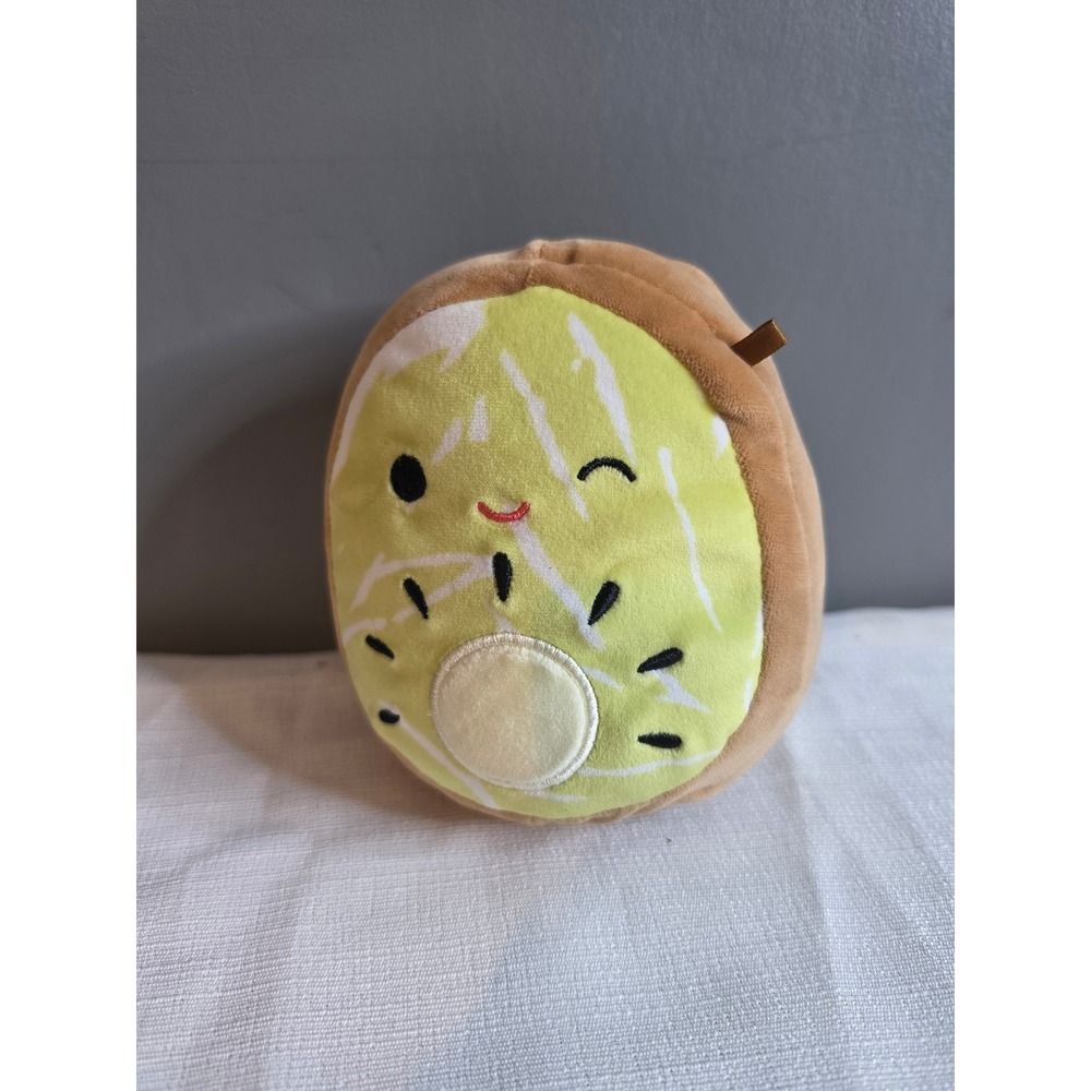 Squishmallows Kellytoy Keely the Kiwi Fruit Plush Brown Green 5 Inch